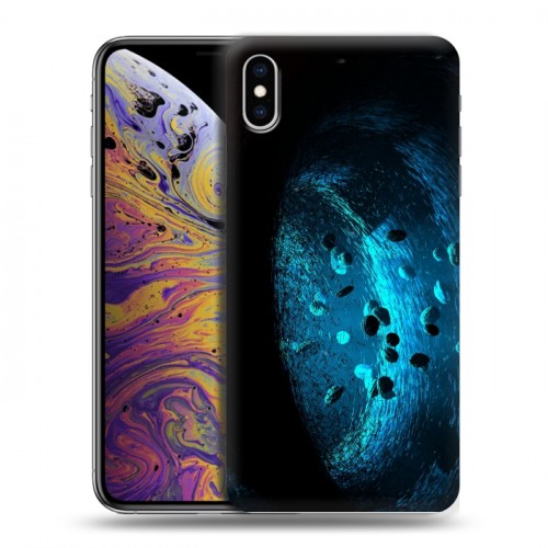 Дизайнерский силиконовый чехол для Iphone Xs Max Астероиды