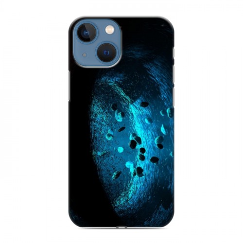 Дизайнерский пластиковый чехол для Iphone 13 Mini Астероиды