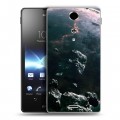 Дизайнерский пластиковый чехол для Sony Xperia TX Астероиды