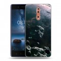 Дизайнерский пластиковый чехол для Nokia 8 Астероиды