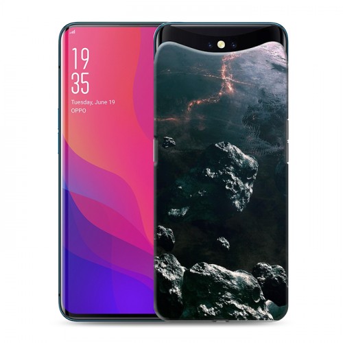 Дизайнерский силиконовый чехол для OPPO Find X Астероиды