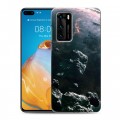 Дизайнерский пластиковый чехол для Huawei P40 Астероиды