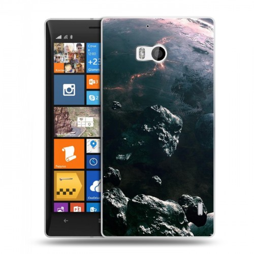 Дизайнерский пластиковый чехол для Nokia Lumia 930 Астероиды