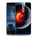 Дизайнерский пластиковый чехол для Nokia 8 Астероиды