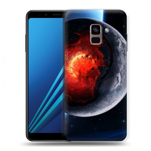 Дизайнерский пластиковый чехол для Samsung Galaxy A8 Plus (2018) Астероиды