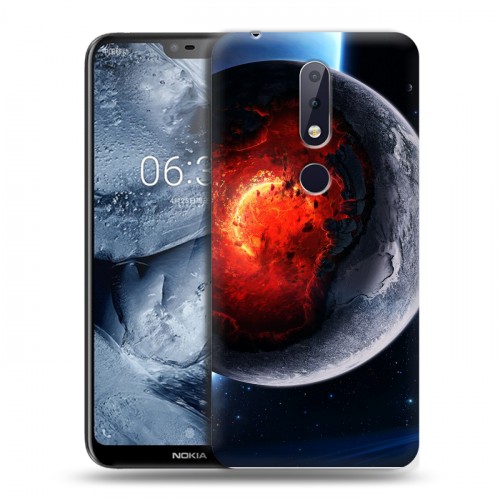 Дизайнерский пластиковый чехол для Nokia 6.1 Plus Астероиды