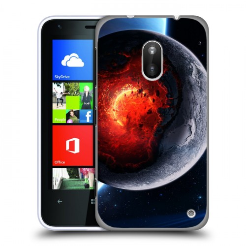 Дизайнерский силиконовый чехол для Nokia Lumia 620 Астероиды