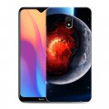 Дизайнерский силиконовый с усиленными углами чехол для Xiaomi RedMi 8A Астероиды