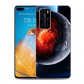 Дизайнерский силиконовый с усиленными углами чехол для Huawei P40 Астероиды