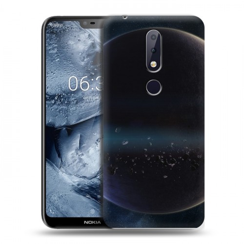 Дизайнерский силиконовый чехол для Nokia 6.1 Plus Астероиды