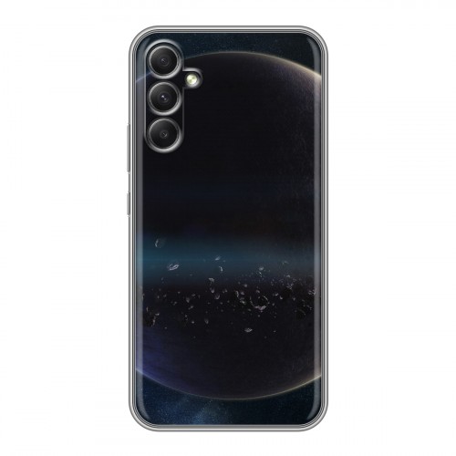 Дизайнерский силиконовый с усиленными углами чехол для Samsung Galaxy A34 5G Астероиды