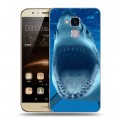 Дизайнерский пластиковый чехол для Huawei Honor 5C Акулы