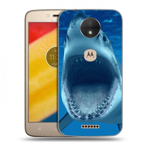 Дизайнерский пластиковый чехол для Motorola Moto C Акулы
