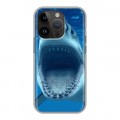 Дизайнерский силиконовый чехол для Iphone 14 Pro Акулы