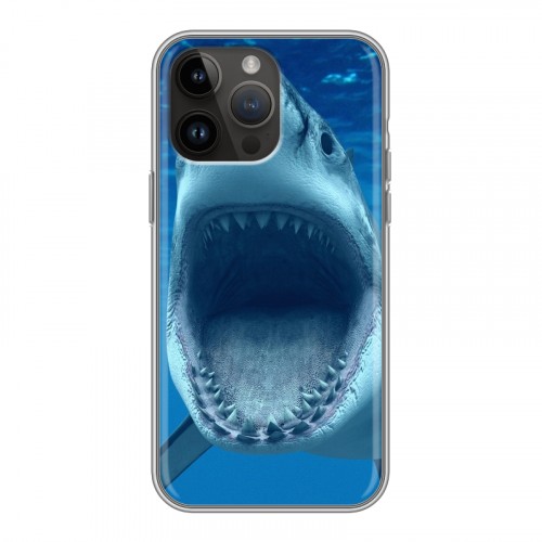 Дизайнерский пластиковый чехол для Iphone 14 Pro Max Акулы
