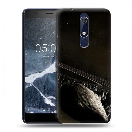 Дизайнерский пластиковый чехол для Nokia 5.1 Астероиды