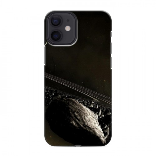 Дизайнерский силиконовый с усиленными углами чехол для Iphone 12 Mini Астероиды