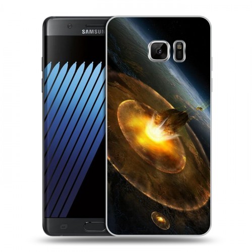 Дизайнерский пластиковый чехол для Samsung Galaxy Note 7 Астероиды
