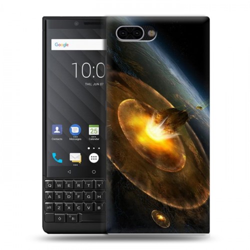 Дизайнерский пластиковый чехол для BlackBerry KEY2 Астероиды