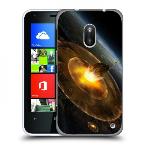 Дизайнерский пластиковый чехол для Nokia Lumia 620 Астероиды