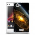 Дизайнерский пластиковый чехол для Sony Xperia L Астероиды