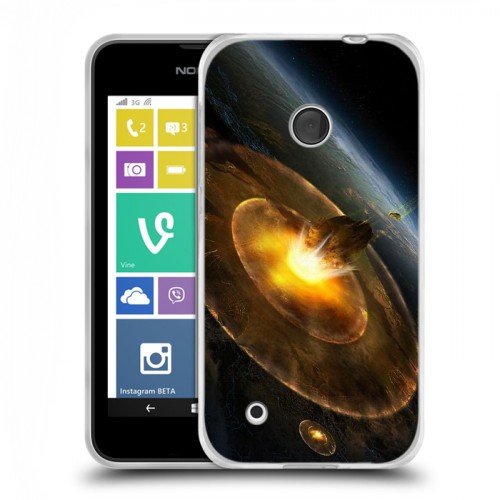 Дизайнерский пластиковый чехол для Nokia Lumia 530 Астероиды