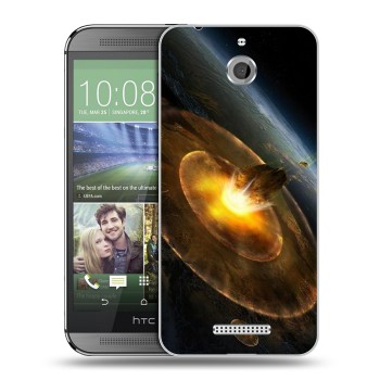 Дизайнерский силиконовый чехол для HTC Desire 510 Астероиды (на заказ)