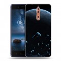 Дизайнерский пластиковый чехол для Nokia 8 Астероиды