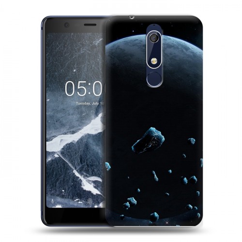 Дизайнерский пластиковый чехол для Nokia 5.1 Астероиды