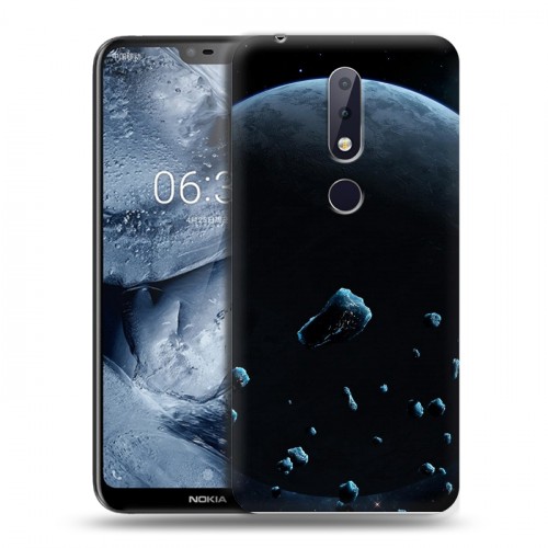 Дизайнерский пластиковый чехол для Nokia 6.1 Plus Астероиды