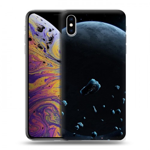 Дизайнерский силиконовый чехол для Iphone Xs Max Астероиды
