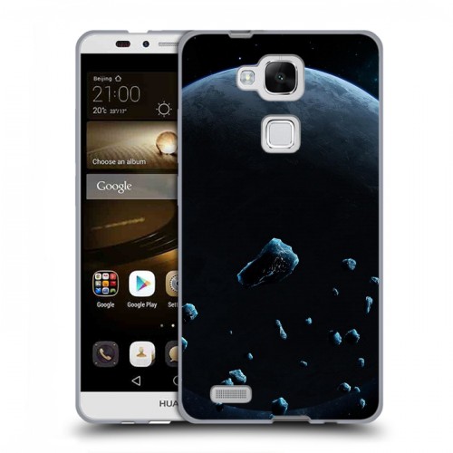 Дизайнерский силиконовый чехол для Huawei Ascend Mate 7 Астероиды