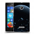 Дизайнерский пластиковый чехол для Microsoft Lumia 435 Астероиды