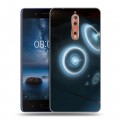 Дизайнерский пластиковый чехол для Nokia 8 Астероиды