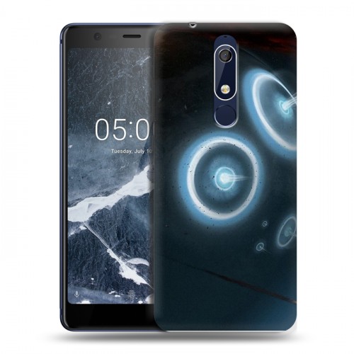 Дизайнерский пластиковый чехол для Nokia 5.1 Астероиды