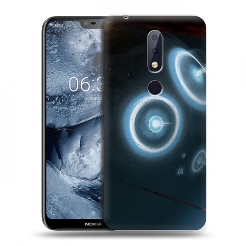 Дизайнерский силиконовый чехол для Nokia 6.1 Plus Астероиды