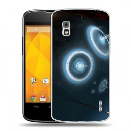 Дизайнерский пластиковый чехол для LG Google Nexus 4 Астероиды