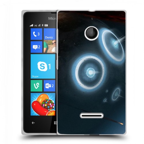 Дизайнерский пластиковый чехол для Microsoft Lumia 435 Астероиды