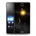 Дизайнерский пластиковый чехол для Sony Xperia TX Астероиды