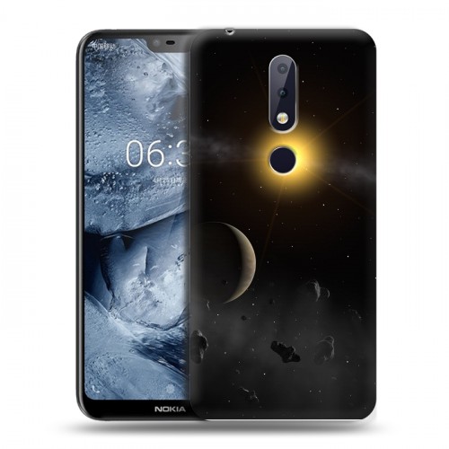 Дизайнерский пластиковый чехол для Nokia 6.1 Plus Астероиды