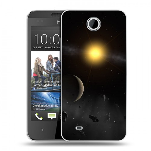Дизайнерский пластиковый чехол для HTC Desire 300 Астероиды