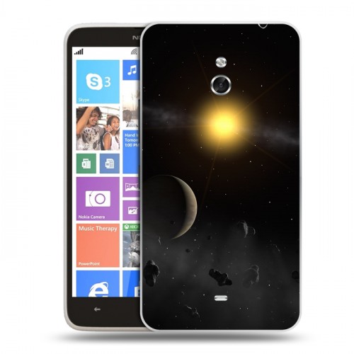 Дизайнерский пластиковый чехол для Nokia Lumia 1320 Астероиды