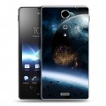 Дизайнерский пластиковый чехол для Sony Xperia TX Астероиды