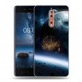 Дизайнерский пластиковый чехол для Nokia 8 Астероиды