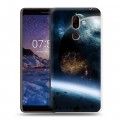 Дизайнерский пластиковый чехол для Nokia 7 Plus Астероиды