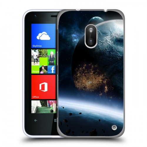 Дизайнерский пластиковый чехол для Nokia Lumia 620 Астероиды