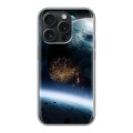 Дизайнерский силиконовый чехол для Iphone 15 Pro Астероиды