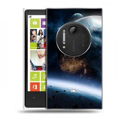 Дизайнерский пластиковый чехол для Nokia Lumia 1020 Астероиды