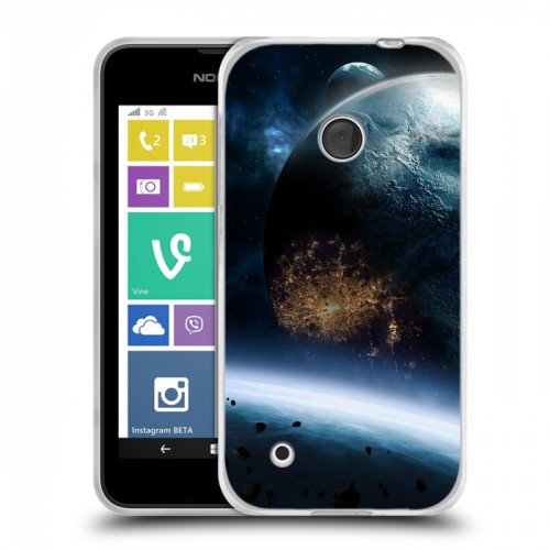 Дизайнерский пластиковый чехол для Nokia Lumia 530 Астероиды