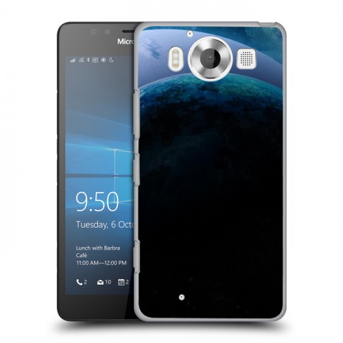 Дизайнерский пластиковый чехол для Microsoft Lumia 950 Астероиды